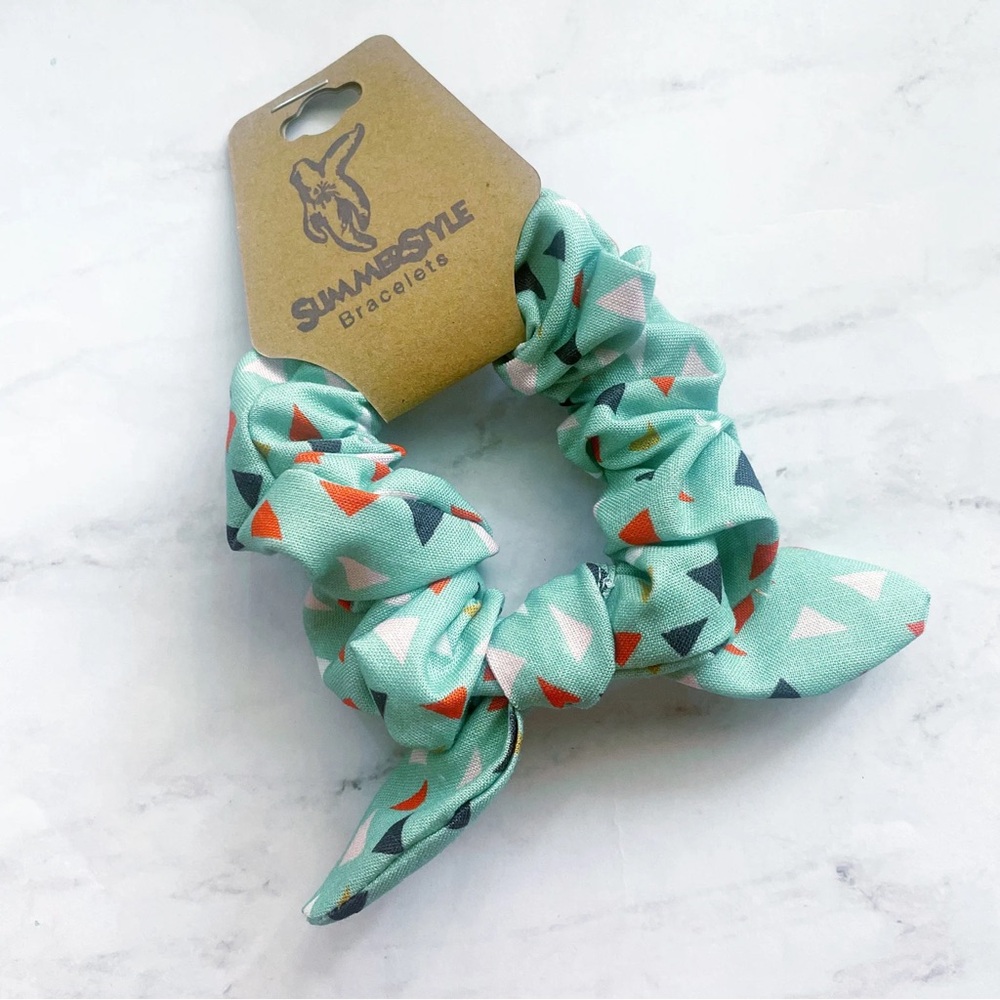 SummerStyle Bracelets Mint Triangle Bow Scrunchie